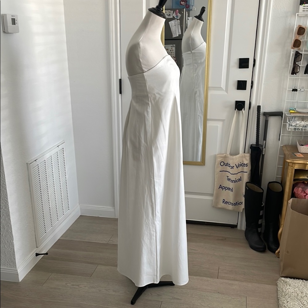 Future Collective White Strapless Maxi Dress - Picture 2 of 5